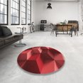 thumbnail image 4 of Ahgly Tapis Rectangulaire Lavable en Machine Intérieur Transitionnel Rouge Canneberge, 2 Pieds x 3 Pieds, 4 of 7
