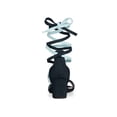 thumbnail image 3 of BLISSFUL STEP Women's Open Toe Color Block Lace Up Heel Sandals, 3 of 7