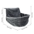 thumbnail image 2 of MesaSe Cat Plush Radiator Bag Soft Cat Hanging Bed with Strong and Durable Iron Frame Warm and Cosy Cat Hanging Hammock Style Home Cradle for Small Pets Kitten Puppy Dog (White), 2 of 7