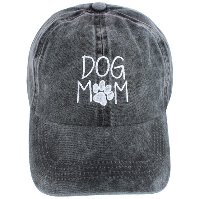 David & Young Dog Mom Embroidered Baseball Cap (Women's)