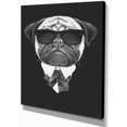 thumbnail image 2 of Pug Portrait de Chien en Costume - Impression sur Toile d'Animal, 2 of 3