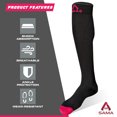 thumbnail image 3 of 2 pairs Womens & Mens Compression Socks 20-30 mmhg SAMA DILIGENCE, 3 of 7