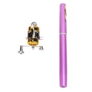 Portable Pocket Telescopic 37.4inch Mini Pen Fishing Rod, Small Pen Fishing Pole with Reel, Lightweight Fishing Rod Reel Combo for River Lake Ice Fishing