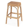 thumbnail image 1 of Butler Specialty Company Robias Tabouret de Bar Rectangulaire en Rotin 30 Pouces - Naturel, 1 of 8