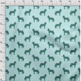 thumbnail image 3 of oneOone Cotton Silk Fabric Horse Block Printed Craft Fabric BTY 42 Inch Wide, 3 of 4