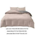 thumbnail image 3 of 4 Piece Bedding Set | Duvet Cover, Fitted Sheet & Pillowcases | Reversible Design for Student Dorm, Guest Room & Home | Soft Washed Polyester Microfiber | Twin, Full & Queen Sizes, 3 of 6