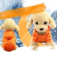 thumbnail image 4 of Puppy Pet Hooded Sweatshirt Autumn Winter Two-legged Pocket Cat Dog Clothes, 4 of 8