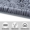 thumbnail image 4 of Chenille Bathroom Rug Mat  16”x24”  Extra Soft and Absorbent Shaggy Rugs  Machine Washable  Quick Dry Bath Mat  Plush Carpet for Tub  Shower and Bath Room Floor Mats  Navy Blue, 4 of 7