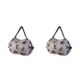 thumbnail image 1 of Wweixi Polyester Foldable Storage Bags For Travel Pack Smart Travel Light Waterproof Space-saving Beach Bag Brown puppy 2Set, 1 of 6