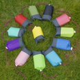 thumbnail image 4 of Tapis Imperméable d'Extérieur Camping Pique-Nique Couverture Imperméable Tapis d'Extérieur Tapis de Sol Couverture de Sol de Tente Portable Tapis, Rose Rouge, Gris, 4 of 6