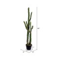 thumbnail image 2 of Vickerman FE191146 46 in. Green Potted Cactus Plastic Planter Pot, 2 of 2