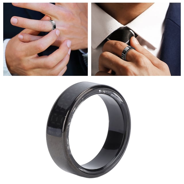 Bague Intelligente Intelligente avec Écran, Divers Modes Sportifs, Étanche IP68, Bague de Suivi de Condition Physique Intelligente en Acier Inoxydable