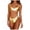 Yellow, variant on Bathing Suit for Women One Piece Women Shiny Two Swimsuits Bikini Bathing Suit Vest Jumpsuit