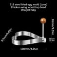 thumbnail image 3 of Yhmxh Kitchen Gadgets,Home and Kitchen,2PC Stainless Steel Ring 316 Stainless Steel Shaper Cooking Ring Non-stick Frying Tool Stainless Steel Egg Ring, 3 of 6