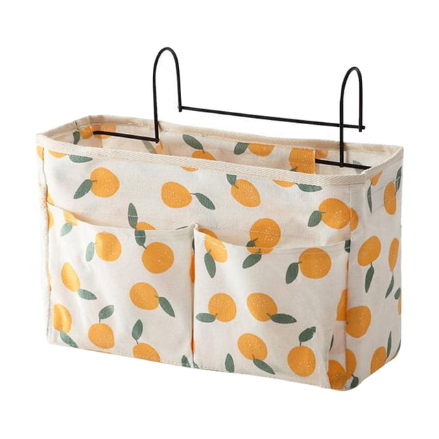 Hanging Fabric Bedside Storage Bag Dormitory Multi-Functional Sorting Storage Bag Double Hook Multi-Pocket Storage Bag