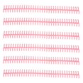 thumbnail image 1 of Plastic Binding Spine, Loose Leaf Rings Detachable 34 Holes 10PCS Wear And Aging Resistant With 12mm Inner Diameter For Home Or School Use Pink, 1 of 8