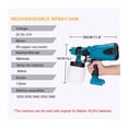 thumbnail image 4 of Brush Motor Rechargeable Electric Spray Gun Paint Sprayer Furniture Steel Coating Airbrush Compatible For 18V Battery ,Durable Build, 4 of 6