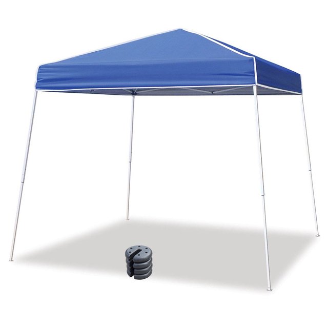 Tente de Jambe Inclinée avec un Pack de 4 Poids de Jambe de 5 Lb, Bleu