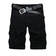 thumbnail image 1 of Birdeem Men Casual Solid Fashion Zipper Button Pockets Cropped Cargo Shorts, 1 of 12