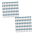 thumbnail image 2 of 100Pcs Grommets Metal Eyelets Round Shape Heavy Duty Multipurpose Tiny Grommet for Belt Jeans Scrapbooking Card Making Canvas blue, 2 of 8