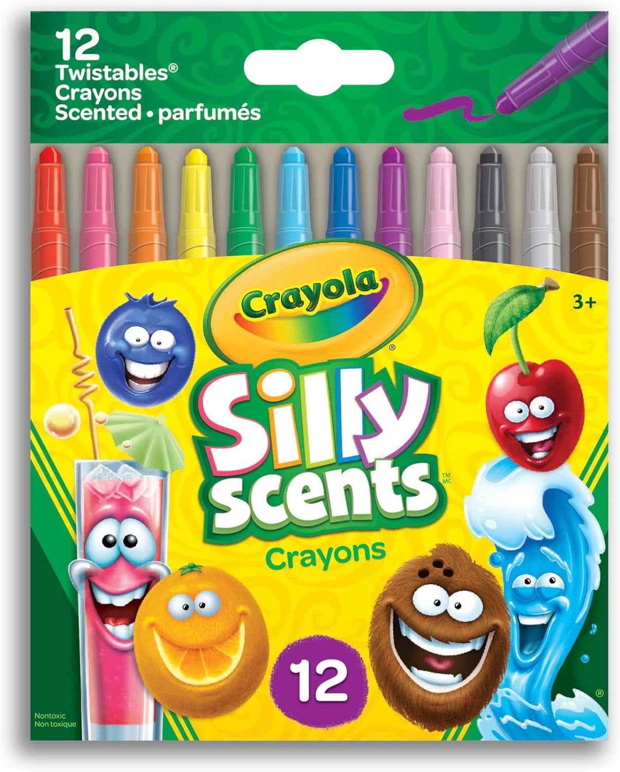Crayola Silly Scents Mini Twistables Crayons 12 Count Arts & Crafts