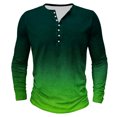 thumbnail image 2 of AherBiu Plus Size Men's Long Sleeve Shirts Stretch Quick-Drying Athletic Button T-Shirts Graphic Sweatshirts Crewneck Tees, 2 of 4