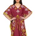 thumbnail image 4 of Moomaya Kaftan de Plage, Paréo de Bikini, Robe Longue Maxi Caftan pour Femmes, 4 of 6