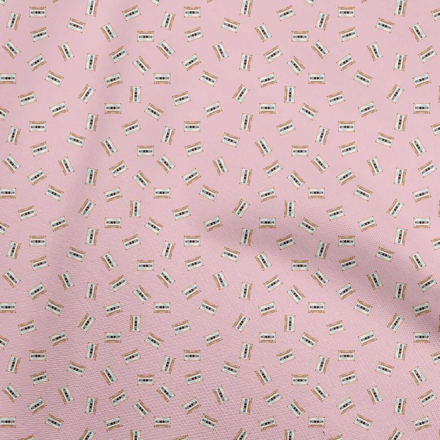 oneOone Rayon Light Pink Fabric Kids Sewing Craft Projects Fabric Prints By Yard 56 Inch Wide