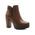 thumbnail image 1 of Unique Bargains Bottes Chelsea à Plateforme à Talons Hauts Épais à Fermeture Éclair pour Femmes, 1 of 8