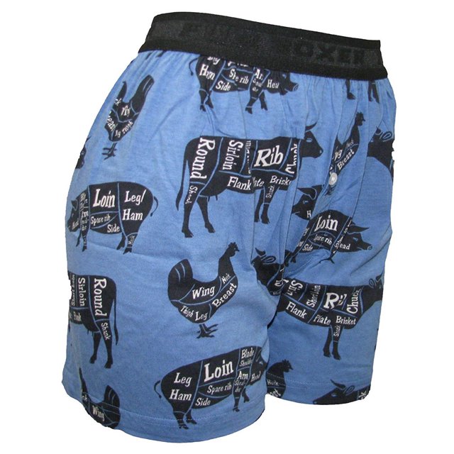 Men's' Underwear Fun Print Briefs Adult Boxer Shorts