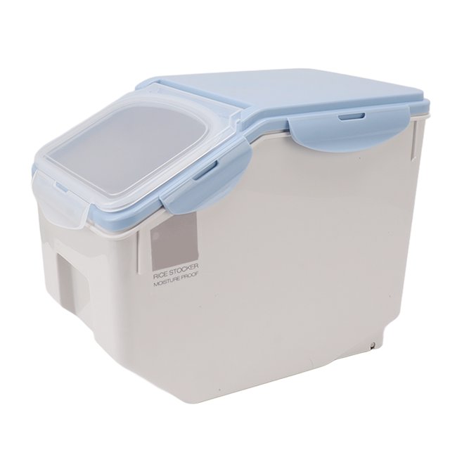 Récipient de Stockage de Riz, Machine de Tri Alimentaire avec Couvercles Étanches à l'Air Double Scellé et Étanche à la Poussière Récipient de Riz Boîte de Stockage de Riz pour la Cuisine Soja