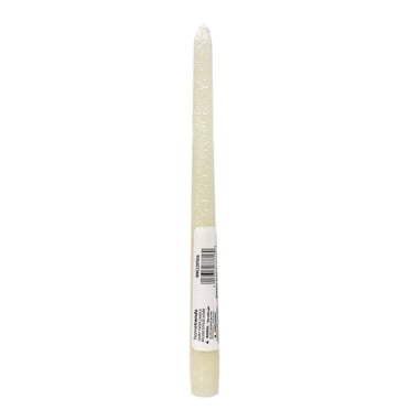 Hometrends 10" Bougie effilée ivoire, sans parfum