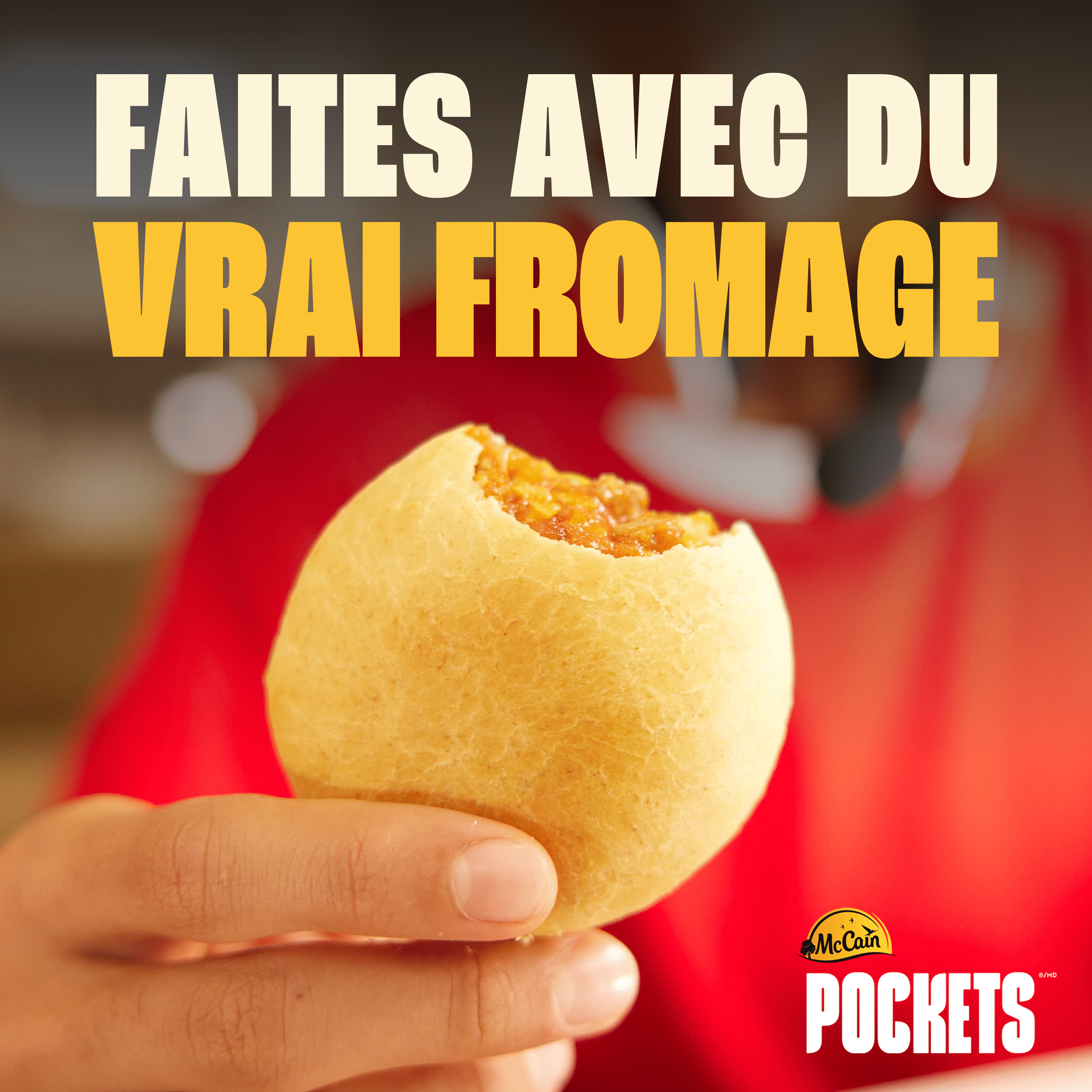 McCain Pockets® Hamburger au Fromage, Fait au Canada à Partir d'Ingrédients Canadiens et Importés 6 x 90g