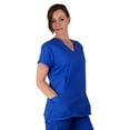 thumbnail image 2 of Green Town Women's V-Neck Scrub Set, 6 Pockets, Durable Fabric, 2 of 7