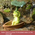 thumbnail image 1 of Cute Frog Ornament Realistic Painted Resin Animals Crafts Personalized Desktop Decor for Home Garden Courtyard(Little Frog Sleeping), 1 of 2
