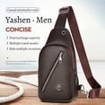 thumbnail image 4 of RKSTN Storage and Organization Strap Bag Crossbody Backpack With USB Hole With Headphone Hole Strap Backpack Hiking Backpack Multipurpose Crossbody Chest Bag Storage Bins, 4 of 8