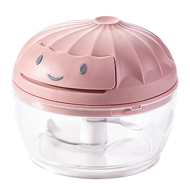 Hachoir Manuel à Ail Mini en Acier Inoxydable Portable Broyeur d'Oignons Hachoir Alimentaire