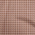 thumbnail image 1 of oneOone Velvet Brown Fabric Houndstooth Sewing Material Print Fabric By The Yard 58 Inch Wide, 1 of 4