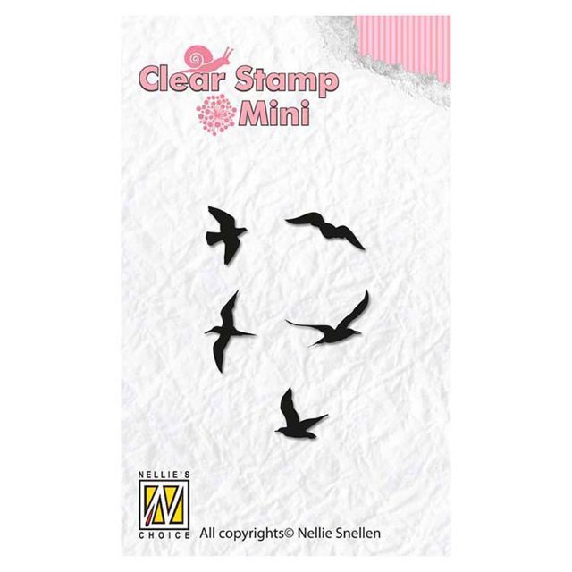 Nellie's Choice - Oiseaux à Tampon Transparent