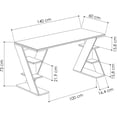 thumbnail image 4 of JV Home Papillon Collection White 55 inch Office Desk Long Home Office Table for Study ,Work, Laptop, Writing Table, Workstation, 4 of 6
