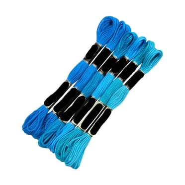 EGNMCR Dégradé Broderie 8 m 6 Couleurs Broderie Broderie Accessoires Manuels Fil à Broder Couleur Fil à Broder Fil à Broder