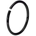 thumbnail image 4 of Nose Ring Hoop Black IP Surgical Steel Universal Jewelry 22G 8MM 10MM 12MM, 4 of 7