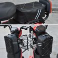 thumbnail image 2 of UPGRATOR 1Pack Double Zipper Waterproof Bike Rear Rack Carrier Bag Black PU, 2 of 8