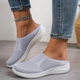 thumbnail image 2 of Mepaouo Womens Backless Sneakers Casual Slip on Mule Shoes Arch Support Walking Mesh Slide Sandals, 2 of 9