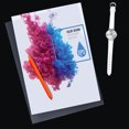 thumbnail image 3 of 12 Pcs Chemise de Documents Transparente Type L Chemise en Plastique Sécuritaire pour Copies Pochette de Projet Format Lettre US/ A4 en Couleur Transparente, 3 of 8