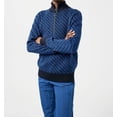 thumbnail image 2 of J. Lindeberg Maxim Quarter Zip Sweater Blue / Navy ( M ), 2 of 2
