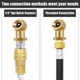 thumbnail image 4 of Ball Inflator Air Chuck Set Brass 1/4NPT Air Compressor Tire Inflator Attachment for Car Truck Bicycle Motorcycle, 4 of 9
