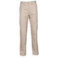 thumbnail image 1 of Henbury Womens 65/35 Flat Fronted Slim Fit Chino Work Trousers, 1 of 1