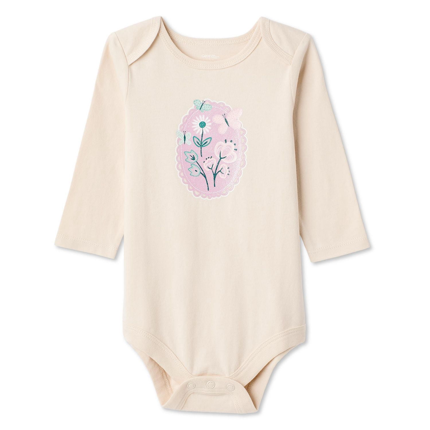 George Baby Girls' Long-Sleeve Bodysuit