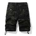 thumbnail image 4 of Birdeem Men Casual Fashion Solid Shorts with Multi-Pocket Button Zipper Elastic Waist Shoort Pants, 4 of 12